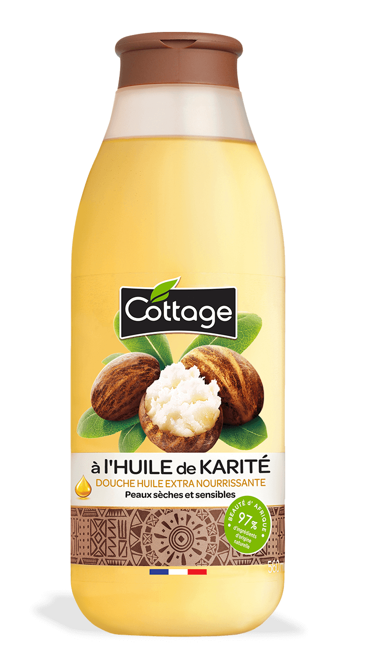 Douche Huile Extra-Nourrissante - 97% d'ingrédients d'origine naturelle* -  Cottage France