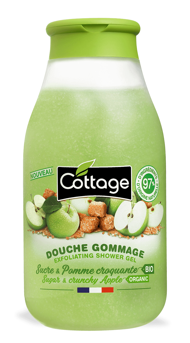Douche Gommage 97% d'ingrédients d'origine naturelle - Cottage France